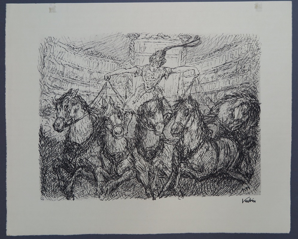 Alfred Kubin Mit Fünfen Lithographie 1944 signiert eBay